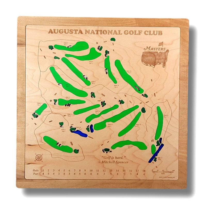 golf course custom wall art
