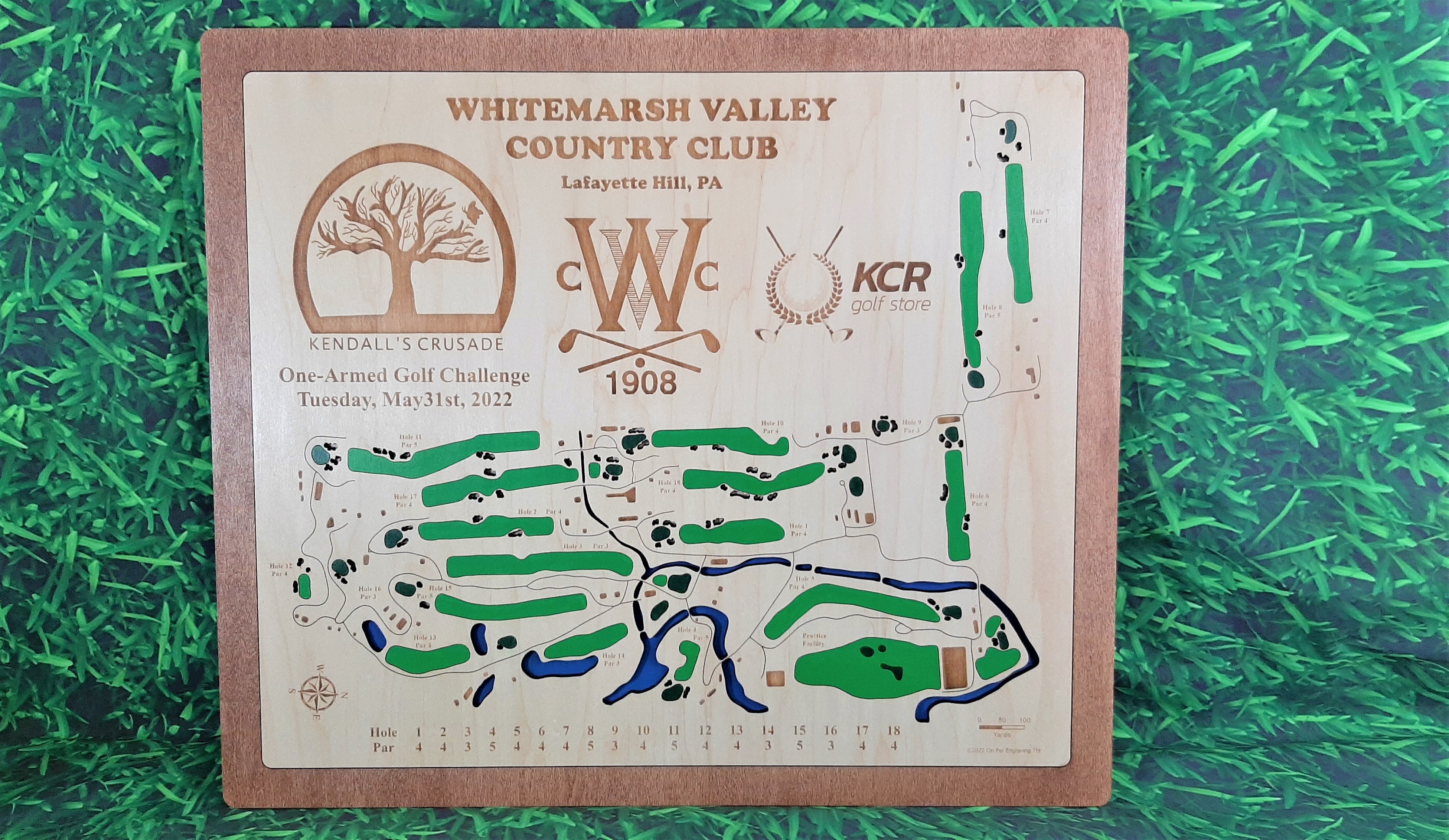 golf course custom wall art art only